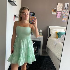 Mint green dress